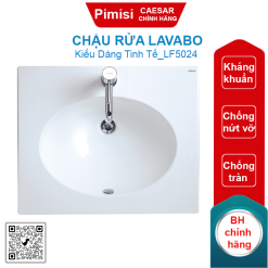 Chậu rửa lavabo Caesar LF5024 treo tường-đặt bàn 600x500 mm