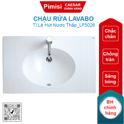 Chậu rửa lavabo Caesar LF5026 treo tường-đặt bàn 800x500 mm