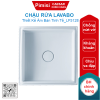 Chậu rửa lavabo Caesar LF5128 âm bàn hình vuông