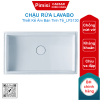 Chậu rửa lavabo Caesar LF5130 âm bàn hình chữ nhật
