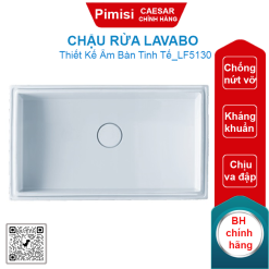 Chậu rửa lavabo Caesar LF5130 âm bàn hình chữ nhật