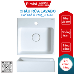 Chậu rửa lavabo Caesar LF5257 đặt bàn vuông