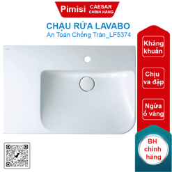 Chậu rửa lavabo Caesar LF5374 treo tường-đặt bàn 750x500mm