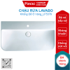 Chậu rửa lavabo Caesar LF5376 treo tường-đặt bàn 900x500mm