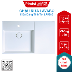 Chậu rửa lavabo Caesar LF5382 treo tường-đặt bàn 800x500mm