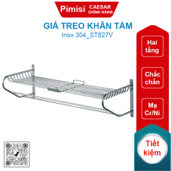 Giá treo khăn tắm Caesar ST827V hai tầng