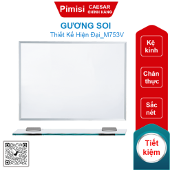 Gương soi Caesar M753V kèm kệ kính 600 x 450 mm