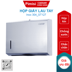 Hộp giấy lau tay Caesar ST127 inox 304 kín