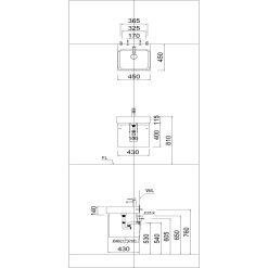 Alternative view of Chậu rửa lavabo Caesar LF5255 đặt bàn vuông