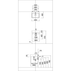 Alternative view of Chậu rửa lavabo Caesar LF5257 đặt bàn vuông