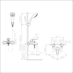 Alternative view of Sen tắm nóng lạnh Viglacera VG568 mạ Cr/Ni sáng bóng