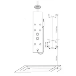 Alternative view of Vòi sen thuyền CAESAR SP132 massage nóng lạnh