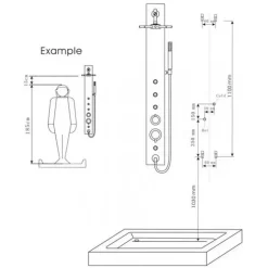 Alternative view of Vòi sen thuyền CAESAR SP137 nóng lạnh massage
