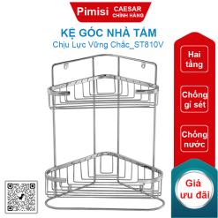 Kệ góc nhà tắm Caesar ST810V hai tầng