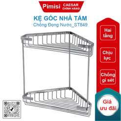 Kệ góc nhà tắm Caesar ST849 hai tầng