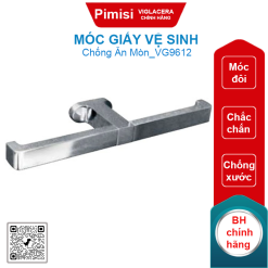 Móc giấy vệ sinh Viglacera VG9612 đôi thép không gỉ