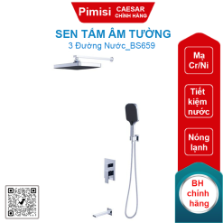 Sen tắm âm tường CAESAR BS659 nóng lạnh 3 đường nước
