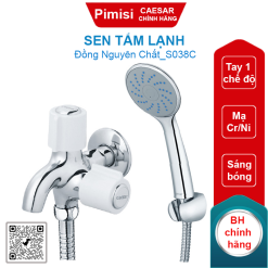 Sen tắm lạnh Caesar S038C dây xi tay 1 chế độ