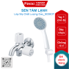 Sen tắm lạnh Caesar S038CP dây nhựa tay 1 chế độ