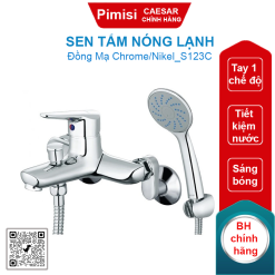 Sen tắm nóng lạnh Caesar S123C đồng thau tay 1 chế độ