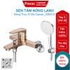 Sen tắm nóng lạnh Caesar S393CG màu nâu đồng tay sen massage
