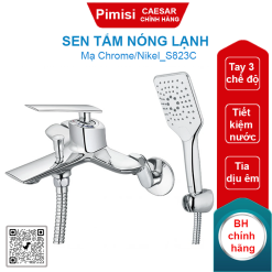 Sen tắm nóng lạnh Caesar S823C đồng thau 3 chế độ