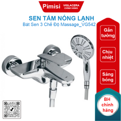 Sen tắm nóng lạnh Viglacera VG542 massage 3 chế độ