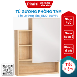 Tủ gương phòng tắm Caesar EM0160W7V treo màu vân gỗ