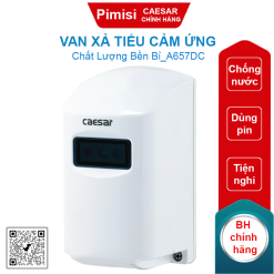 Van xả tiểu cảm ứng Caesar A657DC cho tiểu nam dùng pin