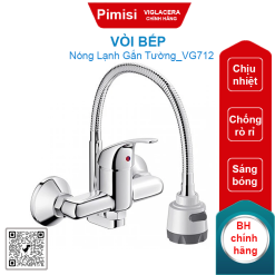 Vòi bếp Viglacera VG712 (VG712M) nóng lạnh gắn tường