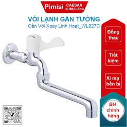 Vòi lạnh gắn tường Caesar WL027C cần vòi xoay linh hoạt