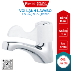 Vòi lạnh lavabo CAESAR B027C tay nhựa