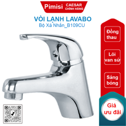 Vòi lạnh lavabo Caesar B109CU bộ xả nhấn