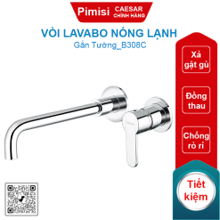 Vòi lavabo nóng lạnh CAESAR B308C gắn tường