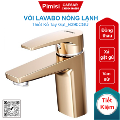 Vòi lavabo nóng lạnh CAESAR B390CGU vàng
