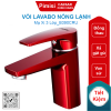 Vòi lavabo nóng lạnh CAESAR B390CRU màu đỏ mạ xi 3 lớp