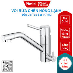 Vòi rửa chén nóng lạnh Caesar K745C gắn chậu Inox