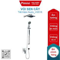 Vòi sen cây Viglacera VG518 nóng lạnh âm tường