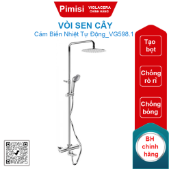 Vòi sen cây Viglacera VG598.1 nhiệt độ sáng bóng