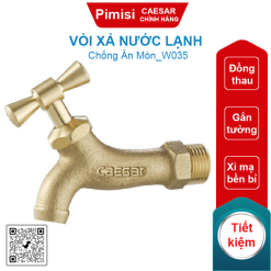 Vòi xả nước lạnh Caesar W035 gắn tường (Ø27)