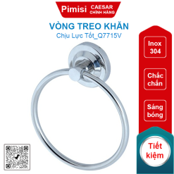 Vòng treo khăn Caesar Q7715V mạ sáng bóng