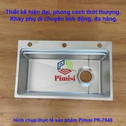 Hình chụp thực tế chậu rửa bát 1 hố Pimisi PR-7848