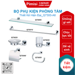 Bộ phụ kiện phòng tắm Caesar Q7300-A6 inox 304