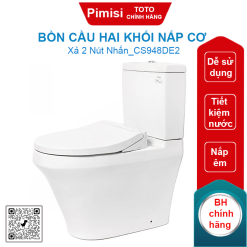 Bồn cầu hai khối nắp cơ TOTO CS948DE2