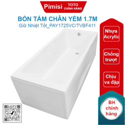 Bồn tắm TOTO PAY1725VC/TVBF411 chân yếm 1.7M