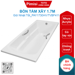 Bồn tắm TOTO PAY1730HV/TVBF411 tay vịn 1.7M