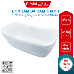 Bồn tắm TOTO PJY1734PWEN#MW đá cẩm thạch 1.7M trắng mờ