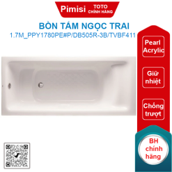 Bồn tắm TOTO PPY1780PE#P/DB505R-3B/TVBF411 ngọc trai 1.7M