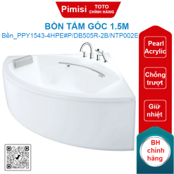 Bồn tắm góc TOTO PPY1543-4HPE#P/DB505R-2B/NTP002E 1.5M