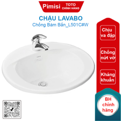 Chậu lavabo TOTO L501C#W dương vành